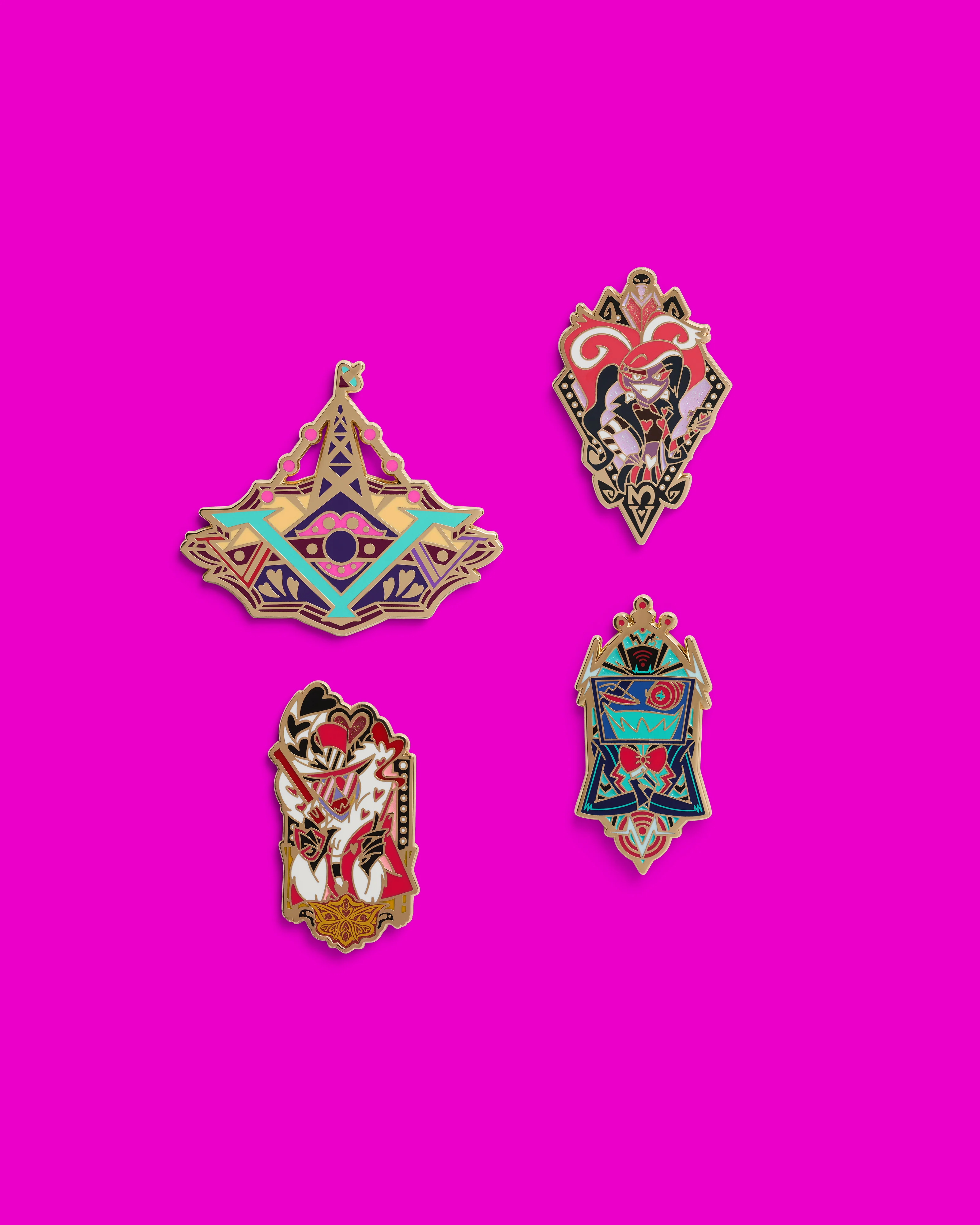 The Vees Pin Set